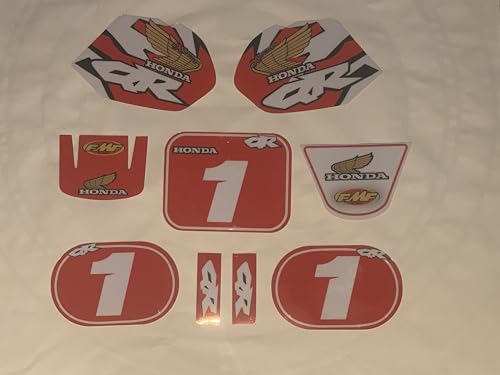 Kit déco Honda QR 50 haute résistance stickers premium rouge