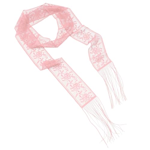 Juvzolr Lace Scarf for Women, Skinny Fringe Scarves for Travel Date Party