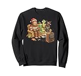 Bigfoot Alien Nessie Mothman Retro Gaming Christmas Party Sudadera