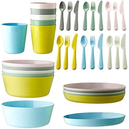 Ikea Kalas Lot De Couverts En Plastique Sans Bpa Pour Enfants Couleurs Pastel Couverts Pour Enfants Cuisine Et Maison Centroarco Com