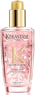 Kérastase Elixir Ultime, Hair Oil Shine-enhancing Nourishing Conditioning Treatment, For Coloured Hair, With 4 Precious Oils & Imperial Tea Extract, L'Huile Rose, 100ml