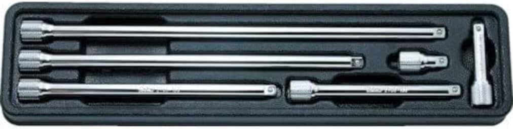PK2760/6 1/4 Sq. Dr. Extension Bar Set 28-250mm ABS Tray 6 pieces
