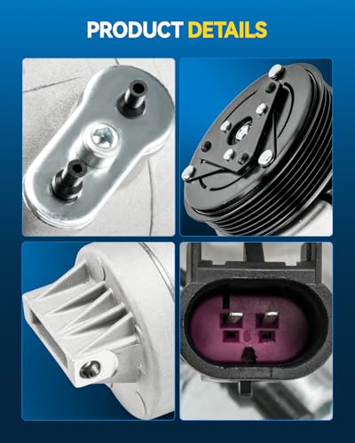 Image of PHILTOP YC2547 Air Conditioner AC Compressor with Clutch for Lincoln MKZ 2007-2010, 2011-2012 3.5L, Ford Fusion 2010-2012 3.5L