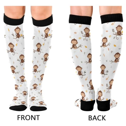 Image of Fisyme Socks for Women Men Warm Comfort Athletic Crew Running Hiking Cycling Compression Socks