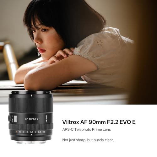 Image of VILTROX 90mm F2.2 EVO E Lens Telephoto APS-C Autofocus Large Aperture Prime Lens Compatible with Sony E-Mount Mirrorless Cameras ZV-E10 II EV10 a6600 a6400 A7IV A7CII A7RV FX3 A7SIII A7C A1 A9 A9II