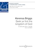 Briggs: Seek Ye First the Kingdom of God SSA Divisi with Piano Accompaniment