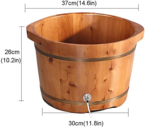 Spa de pies de madera de cedro natural tamaño mediano miniatura 2