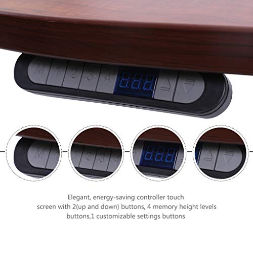 Sunon Laminate Table Top Only Executive Office Desk Top Wood Table Top for Height Adjustable Electric Standing Desk Frame (71x33 Table Top, Cherry) - Thumbnail 4