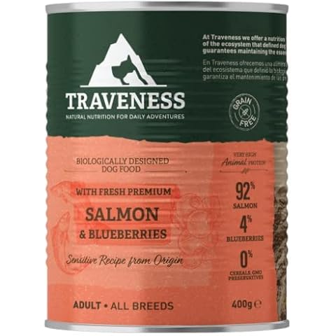 Traveness Comida Húmeda para Perros de Salmón con Arándanos thumbnail