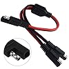 WMYCONGCONG 4 PCS SAE Y Splitter Adapter Cable 14AWG SAE 1 to 2 SAE Power Extension Cable Quick Disconnect Charging Cable11inch for Automotive Solar Panel #5