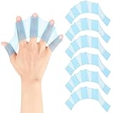 3 Paar Schwimmhäute für Kinder, Silikon Schwimmhandschuhe Größe S Blau, Hand Paddles für Schwimmtraining & Aquafitness, Ergonomische Handflossen Wasserhandschuhe für Kinder & Anfänger