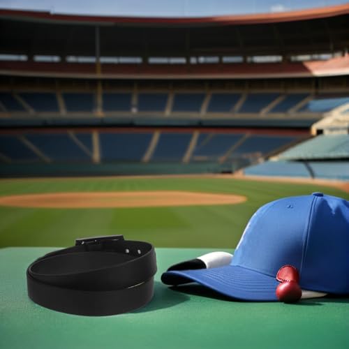 Cinturón de golf de silicona negro unisex ajustable resistente al sudor pack de 2 5