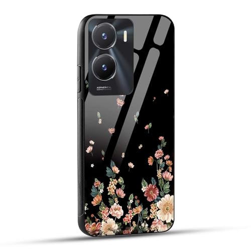 Image of NDCOM for Vivo T2x 5G Mobile Cover, Vivo Y16 Back Cover, Vivo Y56 5G Mobile Back Cover Flowers Girly Printed Metal Case