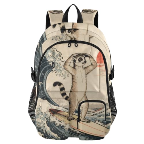 Mochila de viaje para laptop suricata surf océano escuela y escapadas