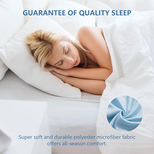 Full Sheet Set 4 Pieces Soft Cooling Breathable Microfiber Blue - image 2