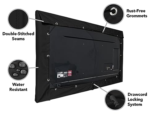 image for Covermates Outdoor Half TV Cover – Various Sizes, Durable Polyester,