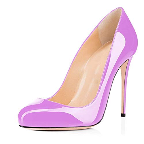 Round Toe Women Stiletto High Heel Dress Pump Closed Toe Shoe Closed Office Special Dressy Casua Wedding Pump Shoes