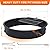 36 inch Fire Pit Ring for Outside, Heavy Duty Metal Steel Round Firepit Rim Insert for DIY Fire Pits, Outdoor Above or In-Ground, Camping Garden Patio Backyard