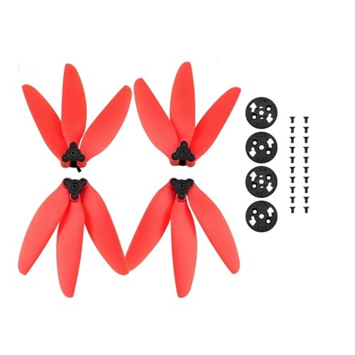 Hélices à trois pales 4726F rouges pour drones Mavic Mini 2 et SE