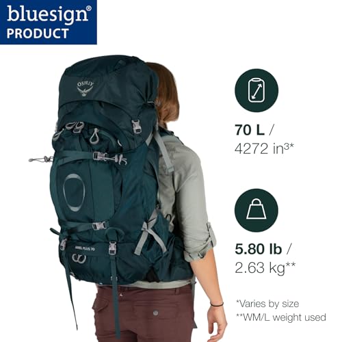 Mochila femenina Osprey Ariel Plus 70 para senderismo miniatura 2