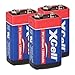 Produktbild 3X Batterie Lithium 9 Volt Block 1200mAh, 9v E-Block (U9VL, CR-9V, 6LR61) 10 Jahres Batterie ideal für z.B. Rauchmelder, Feuermelder, Messgeräte, Mikrofone u.v.m. AKKUman Set (3 Stück)