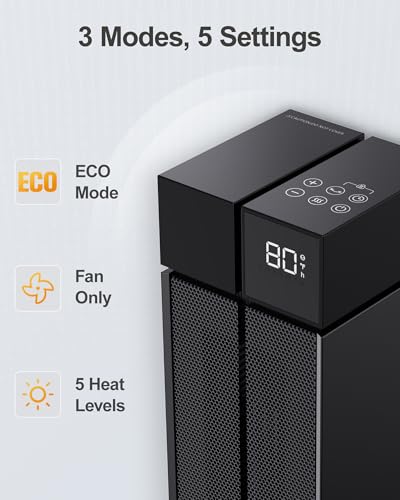 Calefactor Eléctrico Torre Cerámico 1500W 120V miniatura 4