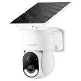 GALAYOU Solar Camera Outdoor Wireless - 2.4 GHz Wi-Fi Battery Powered Cameras for Home Security with Detachable Solar Panel, 2K 360° Pan/Tilt Auto-Tracking, Spotlight, TF Card Storage, R6 1 Pack