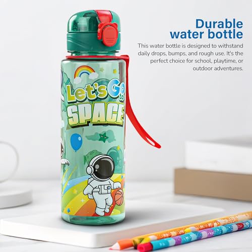 Image of BAYBEE Space 700ml Sipper Bottle for Kids, Anti-Spill Sippy Water Bottle- BPA Free |Sippy Cup, Baby Bottle Sippers | Sipper Water Bottle for Kids Infants & Toddlers 6 Months to 9 Years (Green)