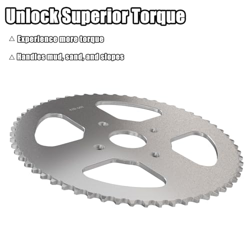 Image of JNDO Mini Bike Sprocket 60 Tooth Sprocket 420 Chain 40mm Bore for Coleman Mini Bike, Baja Warrior, TrailMaster, Predator 212cc 196cc Powersports Go Kart Parts