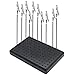 Price comparison product image EVOIO Spray Paint Clamping/Model Standing Base with 10 Metal Wire Alligator Clamps Long-Tailed Clip Clasp for Hobby Modeling DIY Card Photo Memo