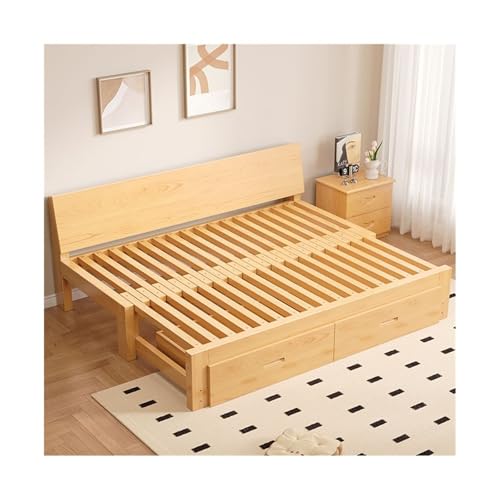 NexaGeniX Sofá Cama Sofá Cama Plegable de Doble propósito, Totalmente Madera Maciza, Extensible(Grande)
