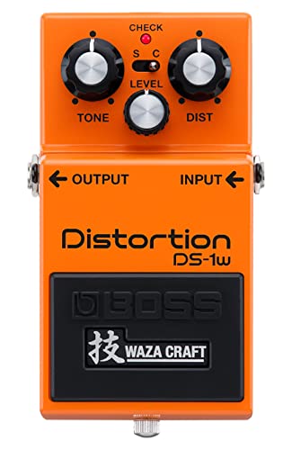 Image of Boss DS-1W Waza Distortion Effect Guitar Pedal Bundle with Gearlux Instrument Cable, Picks, and Austin Bazaar Polishing Cloth
