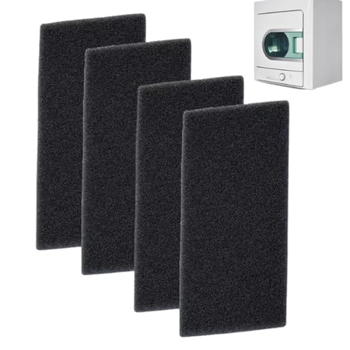 Ersatzfilter für Trockner, 4 Stück Trockner Filter Kompatibel mit Bauknecht Privileg Whirlpool HX 481010354757, Wärmepumpentrockner Filter, Trockner Kondenstrockner Filter, Flusenfilter Dryer Filter