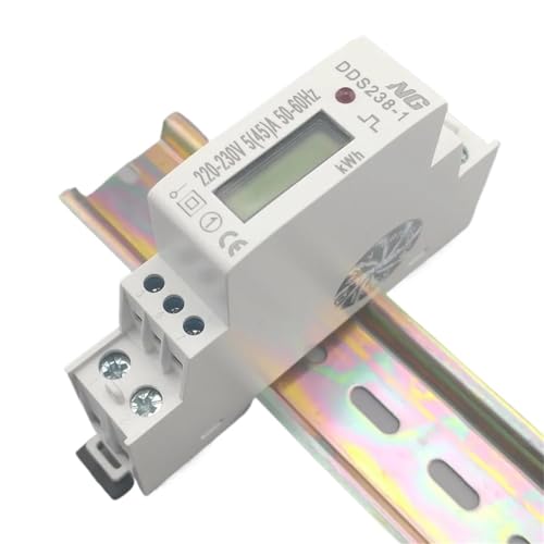 Compteur d'énergie monophasé 45A 220V wattheure LCD pour le contrôle des circuits électriques