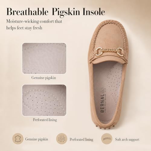 Image of Bernal Loafers for Women Business Casual Slip On Flats