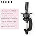 Mannequin Head Stand Wig Manikin Head Stand Maniquins C Stand Clamp Mount Holder Bracket Tripod Stand for Cosmetology Head Stand Canvas Block Head Training Head Styrofoam Head Stand (Small, Black)