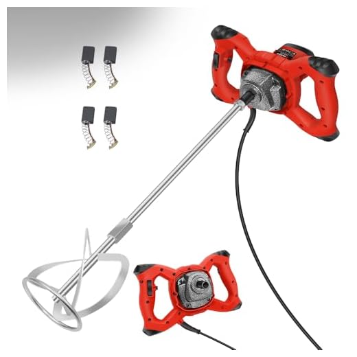 Electric Plaster Paddle Mixer 6-Speed