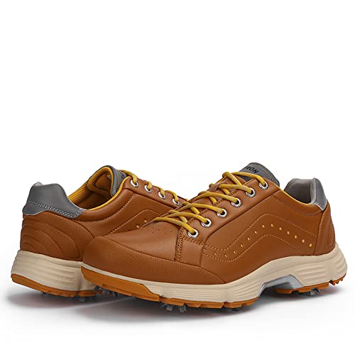 Image of THESTRON 2021 Men Golf Shoes Professional Spikes Golf Sport Sneakers Waterproof Mens Trainers Golfing
