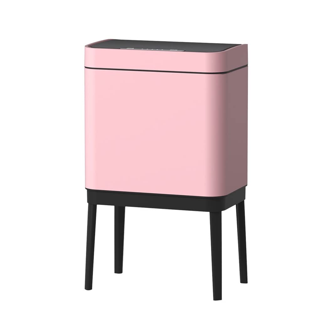 Large Smart Kitchen Trash Can Bathroom Automatic Garbage Bags Bedroom Trash Can Stainless Steel