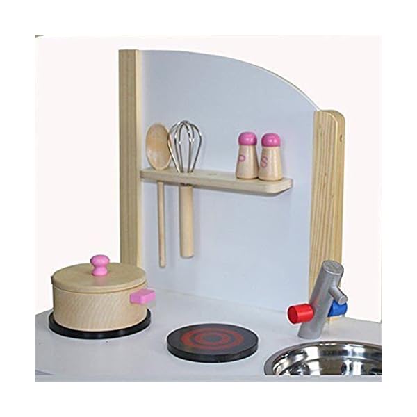 Kinderküche aus Holz Kinderküche Holz Spielküche Kinderspielküche Spielzeugküche Holzküche Küche Rosa – Bild 5