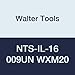 Walter Tools NTS-IL-16 009UN WXM20 Carbide NTS Threading Inserts, Internal Thread, Full Profile, American UN 60 Degree (Pack of 10)