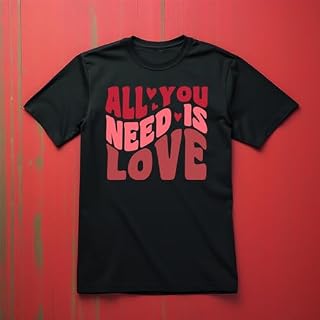 The Shirt Shack T-shirt « All You Need is Love » – Drôle et réconfortant ! Design imprimé unisexe pour répandre l’amour et les rires pour les fans de romantiques et des Beatles - Les Beatles, Paul McCartney, John Lennon, RIngo Starr, George Harrison The Shirt Shack T-shirt « All You Need is Love » - Drôle et réconfortant ! Design imprimé unisexe pour répandre l'amour et les rires pour les fans de romantiques et des Beatles – Image 2