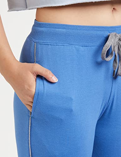 Image of Amazon Brand - Symbol Women's Relaxed Fit Cotton, Polyester Track Pant (SB-AW21TR-701 Blue XS Blue Xs)