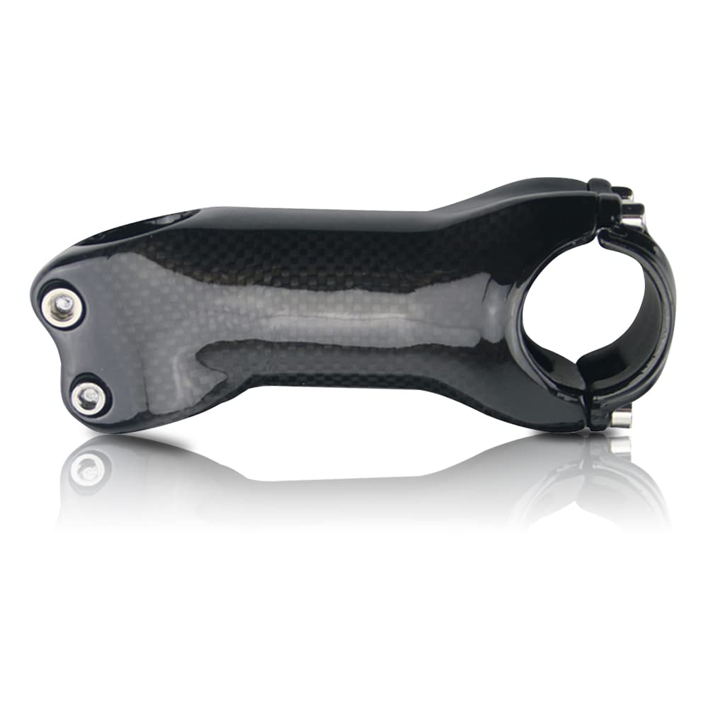 RXL SL Carbon stem 17 Degree, Carbon Road Bike stem 1-1/8" Gravel Bike Full Carbon Fiber stem Shock-Absorbing Bike Handlebar stem 3K Glossy 130mm Mountain Bike stem