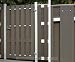 Produktbild bambus-discount.com Zaun Tor, Jumbo WPC anthrazit 98x179cm - Sichtschutz, Sichtschutz Elemente, Sichtschutzwand, Windschutz, Sichtschutzzäune
