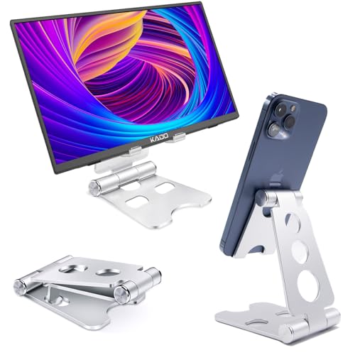Image of Kado 15.6 inch FHD Portable Monitor for Laptop Aluminum Foldable Stand Set, 100% sRGB IPS 1920x1080 HDMI USB-C Laptop Screen Extender, Carrying Sleeve for PC, Mac, Dex, Tablet, Xbox, PS4 /PS5, Switch