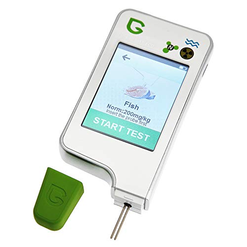 Digital Food Nitrate Checker Tester for Fruit Vegetable Meat, Portable Touch-Screen Water TDS Meter Nuclear Radiation Detector Monitor Meter