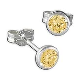 ❤ OHRSTECKER aus 925 Sterling Silber und mit Zirkonia