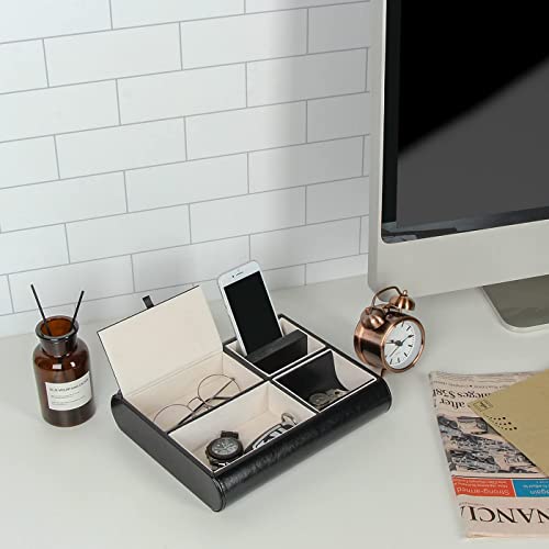 image for J JACKCUBE DESIGN Valet Tray,Nightstand Desk or Dresser Organizer, Cat