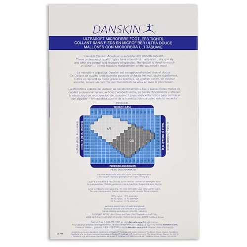 Image of Danskin womens Microfiber Footless Tights